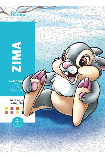 Zima. Kolorowanka antystresowa Disney. Zagadkowe rysunki - Alexandre Karam