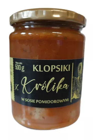 Kr�liki Amciu Klopsiki z kr�lika w sosie pomidorowym 500 g