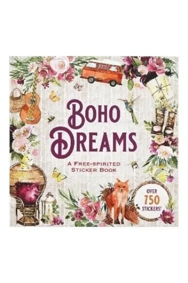 Ksi��ka z naklejkami 750 szt - Boho Dreams