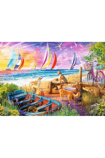Puzzle 1000 el. Sailboats View Trefl
