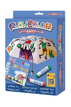 PlayColor Farby do tkanin + parasolka 6 kolorw