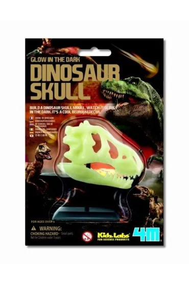 SWIECACA CZASZKA DINOZAURA-RUSSEL * 4M