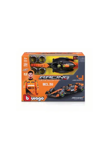 Bburago Model 1:24 F1 Mclaren Team MCL38 Lando Norris 18-28511