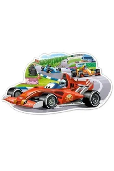 Puzzle 12 el. Wy�cig bolid�w Castorland