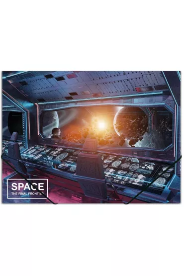 Panta Plast Teczka na gumk� A4 PP z nadrukiem Space