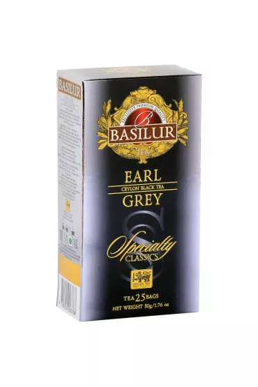 Basilur Herbata czarna Earl Grey w saszetkach 25 x 2 g