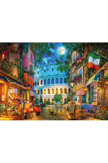 Puzzle 1000 Koloseum w blasku ksi�yca Rzym W�ochy 113724 Gibsons