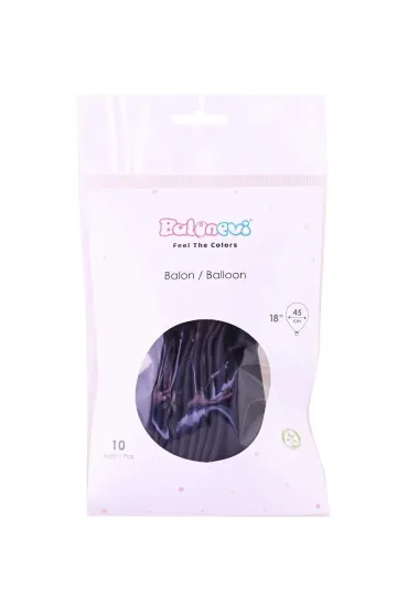 GoParty Balony lateksowe Pastel czarne 45cm 10 szt