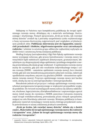 Krok po kroku Jak rozwija� mow� dziecka Materia�ydo terapii op�nionego rozwoju mowy dla rodzic�w i terapeut�w - Iwona Tomasik, Katarzyna Sz�apa, S�awomir Wrzesi�ski