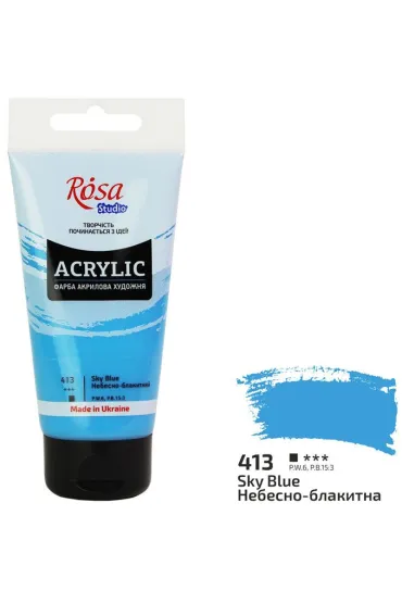 Rosa Farba akrylowa sky-blue 413 75ml 75 ml