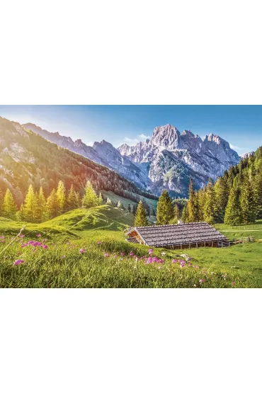 Puzzle 500 el. Lato w Alpach Castorland