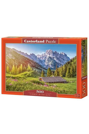 Puzzle 500 el. Lato w Alpach Castorland