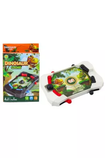 Mini gra zr�czno�ciowa dinozaur pi�ka bia�a LeanToys