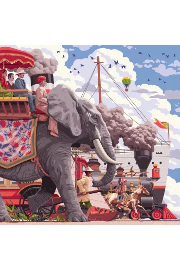 Puzzle 750 el. Art&Soul Dooko�a �wiata w 80 dni Ravensburger