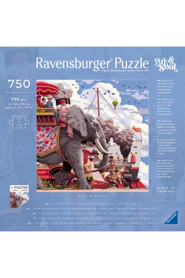 Puzzle 750 el. Art&Soul Dooko�a �wiata w 80 dni Ravensburger