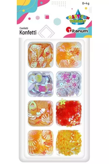 Titanum Konfetti Craft-Fun zestaw 8x4g