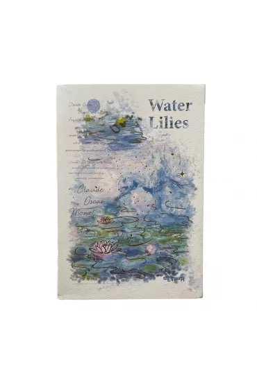 incood. Notatnik A6/96K linie Monet lilie wodne