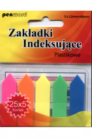 Polsirhurt Zak�adki indeksuj�ce plastikowe 12 x 45 mm