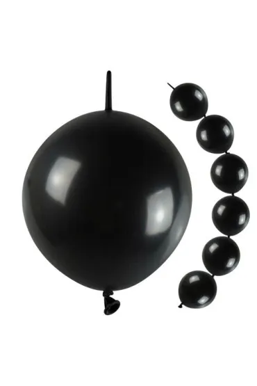 Balony czarne z ��cznikiem 10 szt.