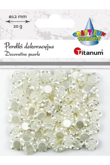 Titanum Koraliki pere�ki plastikowe r�e 10mm, 20g