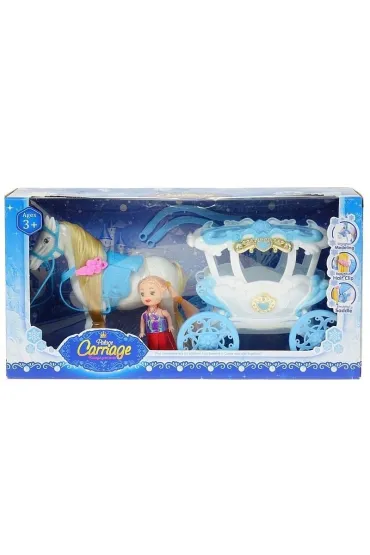 Karoca z koniem i lalk� 7cm Adar