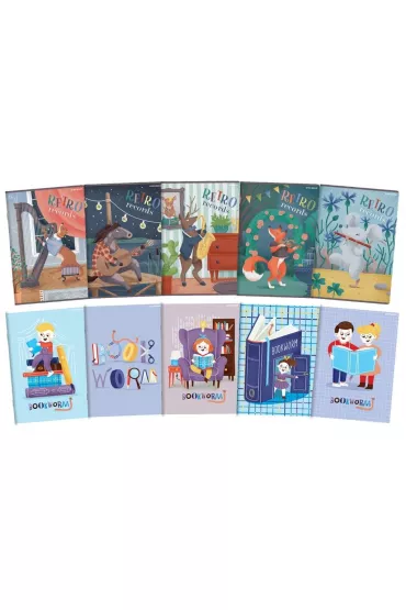 Top-2000 Zeszyt A5 Book/Retro linia 32 kartki 10 szt.