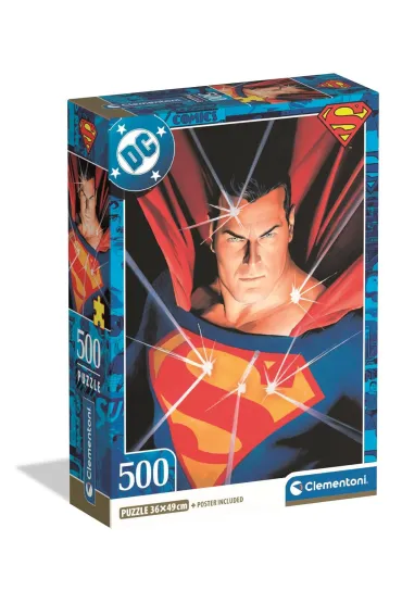 Puzzle 500 el. Compact DC Superman Clementoni