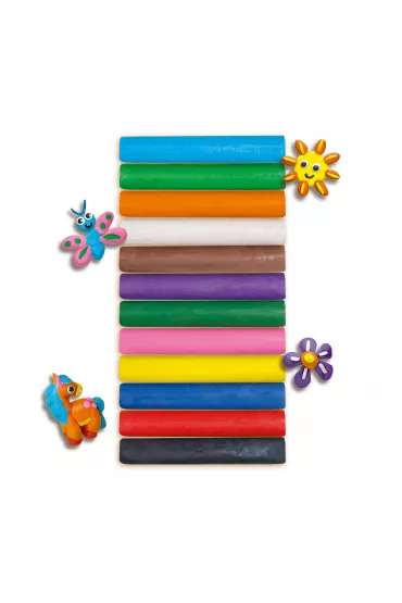 Ses Creative Plastelina 180g 12 szt.