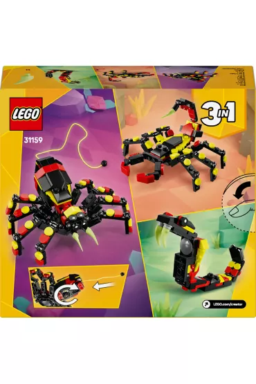 LEGO Creator 3 w 1 Dzikie zwierzta: niezwyky pajk 31159