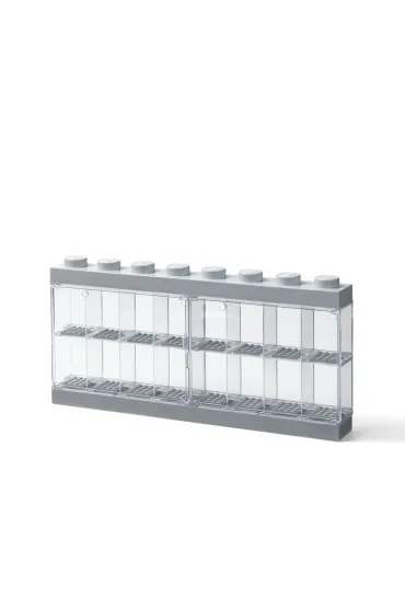 Gablotka na 16 minifigurek LEGO Szara