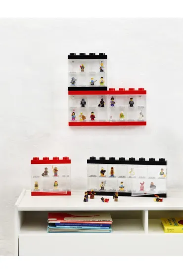 Gablotka na 16 minifigurek LEGO Szara