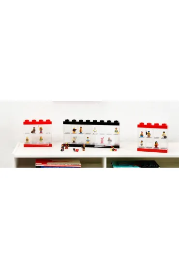Gablotka na 16 minifigurek LEGO Szara