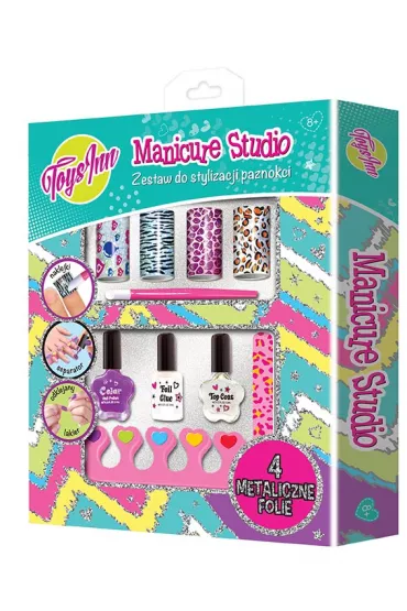 Manicure Studio zestaw - folia metaliczna Stnux