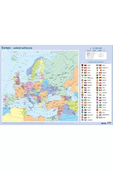 Europa. Mapa polityczna w tubie