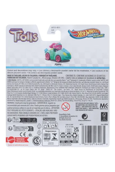 Hot Wheels. RacerVerse Pojazd bohater filmowy HRT33 Mattel