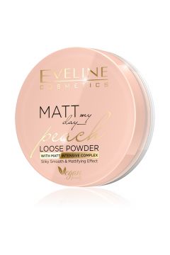 Eveline Cosmetics Matt My Day Peach Loose Powder wygadzajco-matujcy sypki puder do twarzy 6 g