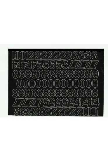 Artdruk Cyfry samoprzylepne 1,5 cm czarne 8 szt.