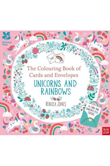 National Trust: The Colouring Book of Cards and Envelopes - Unicorns and Rainbows