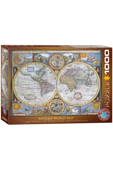 Puzzle 1000 el. Antyczna Mapa �wiata Eurographics