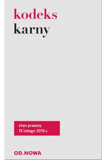 Kodeks karny 15.02.16