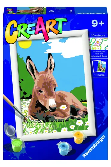 Malowanie po numerach CreArt - Ma�y osio�ek Ravensburger