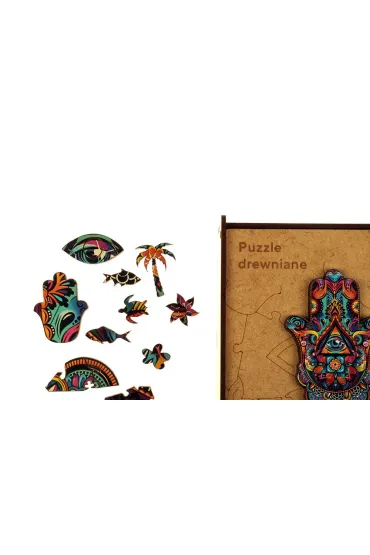 Puzzle 90 drewniane A4 Hamsa Panta Plast