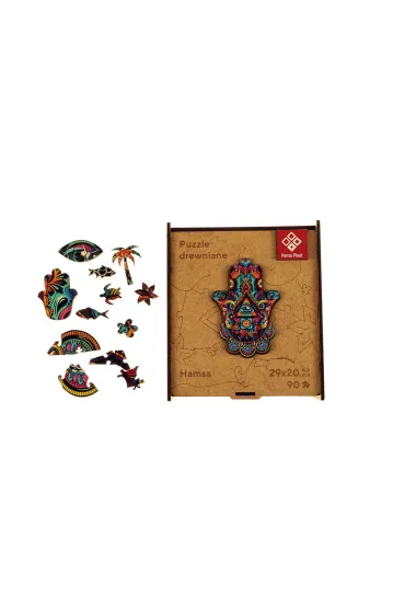 Puzzle 90 drewniane A4 Hamsa Panta Plast