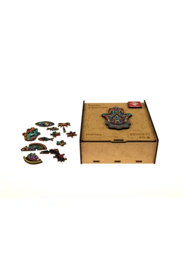 Puzzle 90 drewniane A4 Hamsa Panta Plast
