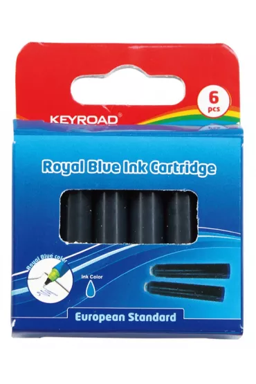 Naboje do pi�r Keyroad niebieski 6 szt.