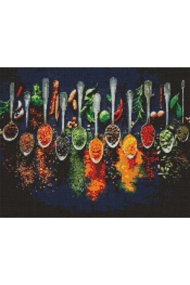 Ideyka Diamentowa mozaika - Przyprawy �wiata 40x50cm