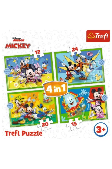 Puzzle 4w1 - W�r�d przyjaci� (12+15+20+24 el.) Trefl