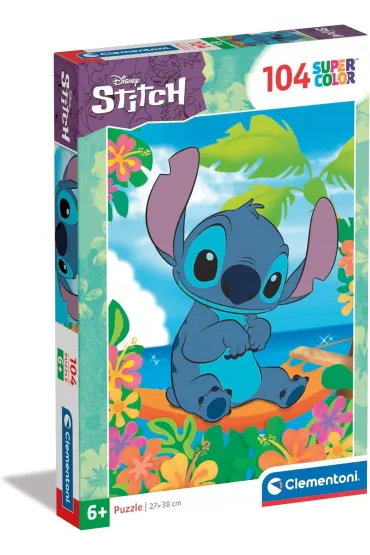 Puzzle 104 el. SuperColor. Stitch Clementoni