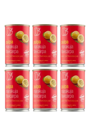 Quality Food Pulpa z marakui Zestaw 6 x 170 g