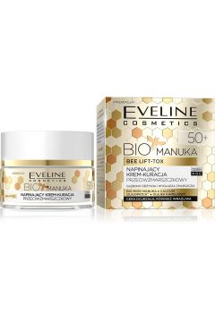 Eveline Cosmetics Bio Manuka 50+ napinajcy krem-kuracja przeciwzmarszczkowy na dzie i noc 50 ml